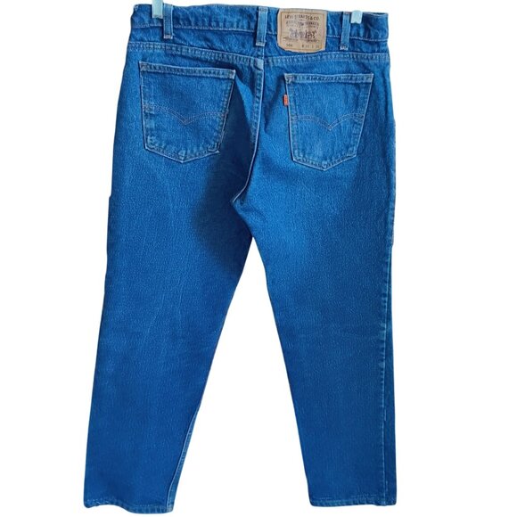 Vintage Mens Levi's 506 Jeans 34x30 Fit 1980's Straight Denim USA Distress - Picture 1 of 9
